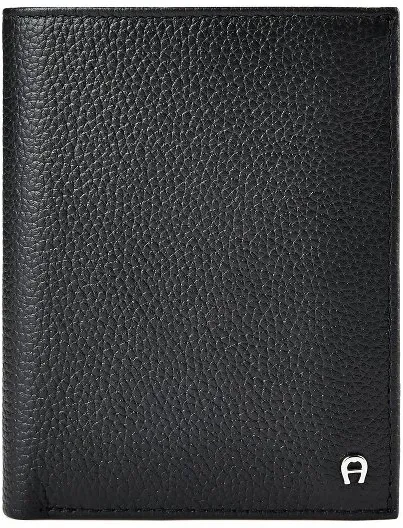 AIGNER Mica Geldbörse RFID Schutz Leder 9.5 cm  schwarz