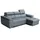 Sonstige Verlage Robin Silver Ecksofa mit Schlaffunktion Bettkasten 3 Verstellbare Kopfstützen Sofa L-Form Schlafsofa Freistehende Eckcouch Schlafcouch Wohnzimmerm... - Silber