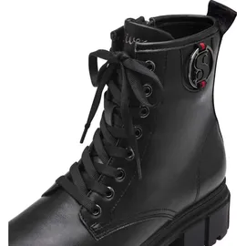 s.Oliver Damen Stiefeletten ohne Absatz zum Schnüren Vegan, Schwarz (Black), 37 EU
