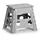 Basera® Klapptritt Kunststoff 37 x 30 x 32 cm Grau