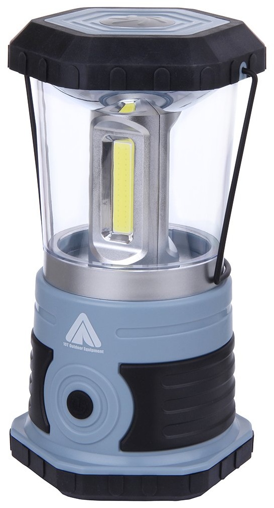 10T HPL 800 - helle Camping-Lampe mit 800 Lumen | 3 Cob LED | 15 Watt (3x5) | 700 g | Laterne | blau