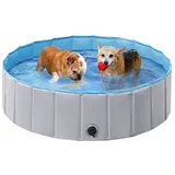 Hundepool Hund Swimmingpool Doggy Pool Faltbare Hundebad Planschbecken Badewanne