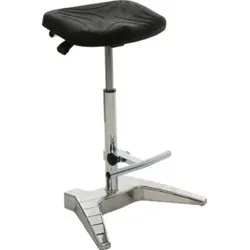 STIER XL Stehhilfe mit Fußstütze Sitzhöhe 700-880mm Belastbarkeit 150 kg softer PU-Sitz