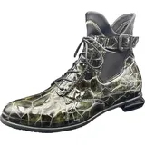 SIMEN Schnürstiefeletten Damen, grün, Größe 39 EU