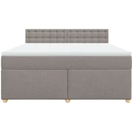 vidaXL Boxspringbett 180 x 200 cm Taupe