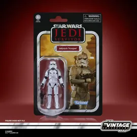 Hasbro Star Wars Jedi Survivor Jetpack-Trooper-Figur 9,5 cm Schwarz/Weiß