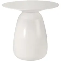 Kayani Beistelltisch, Weiß, Klar, Holz, 32.5x34x32.5 cm, Wohnzimmer, Wohnzimmertische,
