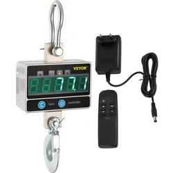 VEVOR Wildwaage Digital 1 000 Kg Hängewaage Digital mit hoher Genauigkeit elektronische Kranwaage Hängewaage Digitale Haken Mini tragbare Hängewaage