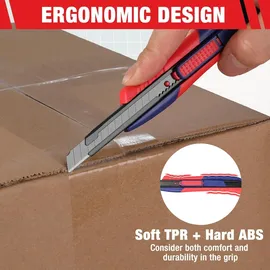 luxuskollektion 3er Set Cuttermesser mit 10 Ersatzklingen, SK5