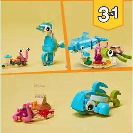 LEGO Creator 3 in 1 Delfin und Schildkröte 31128