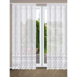 Heine Gardine HEINE HOME Gr. 2, weiß, B:450cm H:175cm, Polyester, Gardinen, Gardine
