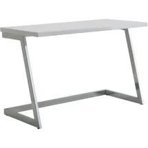 FineBuy Schreibtisch FineBuy Computertisch Hochglanz Weiß 120 cm Tisch Büro Metall