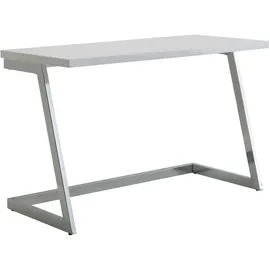 FineBuy Schreibtisch FineBuy Computertisch Hochglanz Weiß 120 cm Tisch Büro Metall