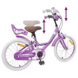 vidaXL Kinderfahrrad 18 Zoll RH 0 cm Lila