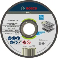 Bosch PRO Stainless Steel and Metal Trennscheibe 115 x 1,6 x 22,23 mm - 2608600215