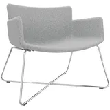 FM Helmets fm Sessel LODUS hellgrau chrom Stoff, 1 St.