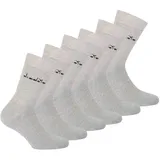 Diadora Unisex Socken 6er Pack Hellgrau 35-38