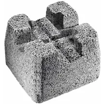 Diephaus Fundamentstein 22 x 17 x 22 cm grau