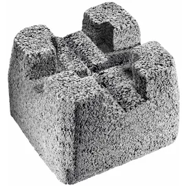 Diephaus Fundamentstein 22 x 17 x 22 cm grau