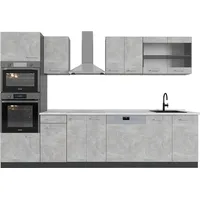 Vicco Küchenzeile R-Line 300 cm Grau