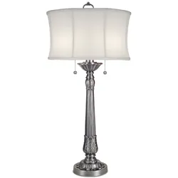 Presidential 2-flammige Tischlampe - Zinn
