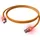 EasyLan CS1OOADAD0010 - Cat.6a LED Patchkabel, DualBoot, S/FTP orange, 1 m