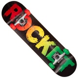 Rocket Skateboards Rocket Rasta Fade Skateboard 8"