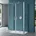 mai mai Ravenna66UK Duschkabine U-Form 90 x 80 cm links 90 x 195 cm ESG-Sicherheitsglas Klarglas