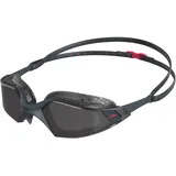 Speedo Aquapulse Pro Schwimmbrille, Oxid Grau/Phoenix Rot/Smoke, Einheitsgröße