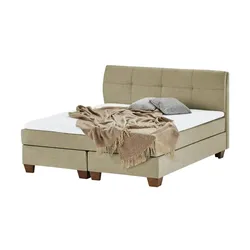 SKAGEN BEDS Boxspringbett  Vegg , beige , Maße (cm): B: 185 H: 112,5