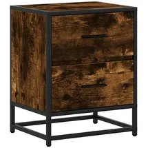 vidaXL Nachtschrank Räuchereiche 40 x 31 x 50 cm Braun