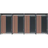 Westmann Mülltonnenbox Status 265 x 116 x 80 cm anthrazit