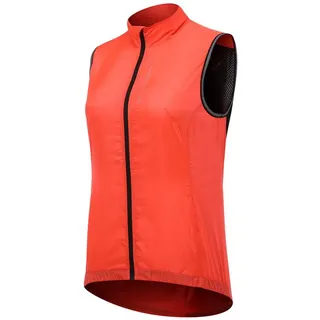 Protective Windweste - Fahrrad - Damen P-Ride W rot - pink fluoreszierendes Korallenorange|ROT DE 40