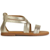 GEOX J Karly Girl Sandal, Platinum, 36 EU
