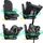 XOMAX XZ-16 Kindersitz drehbar 360° mit ISOFIX und Liegefunktion I mitwachsend I 0-36 kg, 0-12 Jahre, Gruppe 0/1/2/3 I 5-Punkt-Gurt und 3-Punkt-Gurt I Bezug abnehmbar, waschbar I ECE i-Size 129R