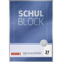 Brunnen 10X BRUNNEN Schulblock A4 Lin27 50Bl Premium