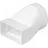 airRoxy Rundrohr Flachkanal Verbinder 110x55mm ø100mm