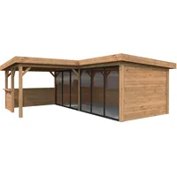 Palmako Gartenhaus Lenna 5,88 x 5,88 m Braun