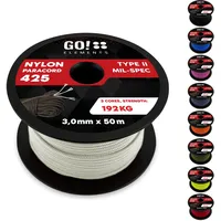 GO!elements Paracord 425 weiß 50 m