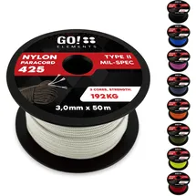 GO!elements Paracord 425 weiß 50 m