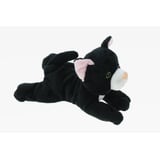 Cornelissen - Kuscheltier - Katze liegend - 17 cm - Schwarz