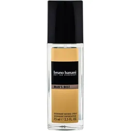 bruno banani Man's Best Deo Spray, 75ml + maskulin, macht Verführung super einfach, 75 ml