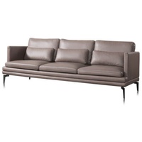 JVmoebel 3-Sitzer Sofa Dreisitzer Couch Polster Design mit Rückenkissen, Made in Europa grau