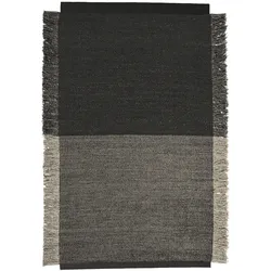 Kvadrat - Fringe Teppich, 180 x 240, grau