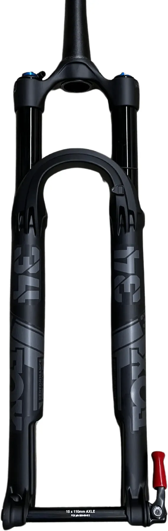 2023 FOX 34 Float SC Performance Elite 29" 120mm 44mm FIT4 3-Pos Remote - Matte Black / Grey Decals