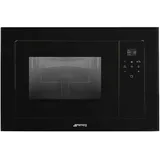 Smeg Fmi120b3 1000w Eingebauter Mikrowellenherd Mit Grill - Black
