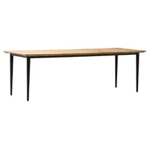 Zebra Technologies Zebra Gartentisch 210 x 90 x 76 cm Grau/Silber