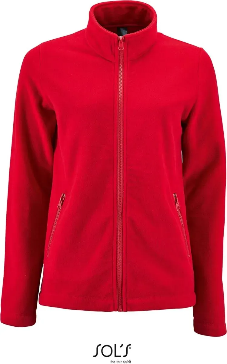 SOLS Damen Fleece Jacke Fleece-Jacke 02094 red M