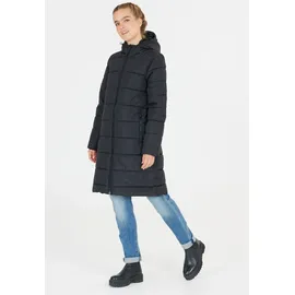 Whistler Wintermantel "Amaret", Damen, Gr. 42, schwarz, 100% Polyester, unifarben, lang, ohne Ausschnitt, Mäntel Wintermantel, mit Kunstdaunenpolster und 2-Wege-Reißverschluss