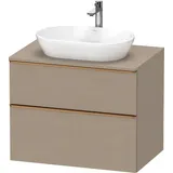 Duravit Waschtischunterschrank wandhängend „D-Neo“ 80 × 66,4 × 55 cm in Leinen